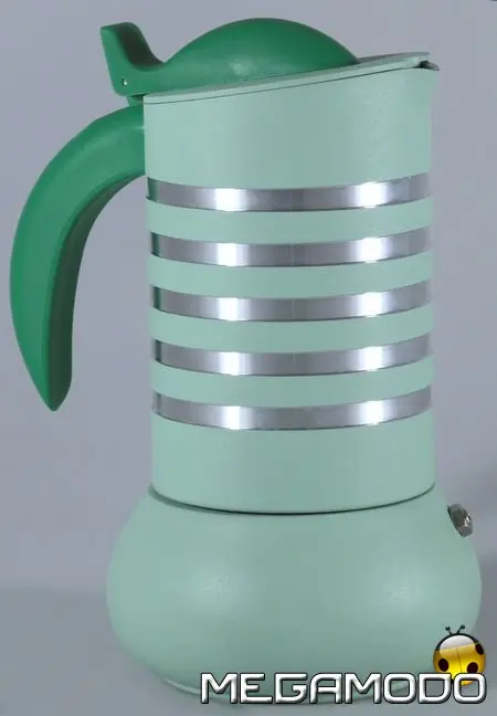 Moka verde, caffettiera Tecno di Viceversa