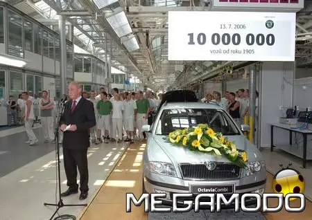 Škoda Auto, 10.000.000 di automobili prodotte