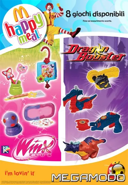 Winx e Dragon Booster con il nuovo Happy Meal