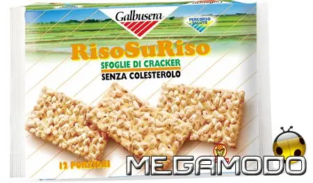 Galbusera RisoSuRiso, cracker con farina di riso senza colesterolo