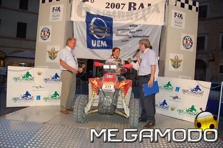 Erika Pajer nel Campionato Europeo Baja Quad 2007