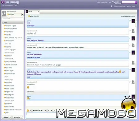 Nuovo Yahoo! Web Messenger