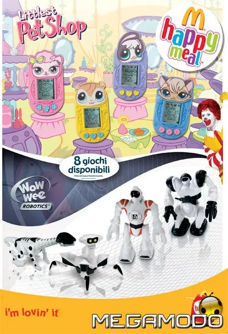 Happy Meal, Robosapiens e Little Pet Shop