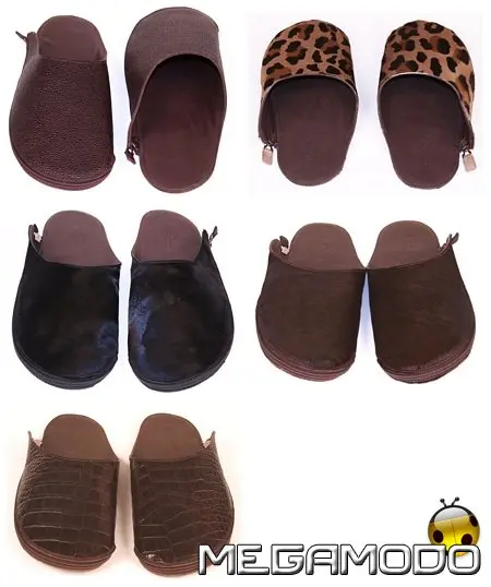 Pantofole da viaggio con cerniera Franceschetti