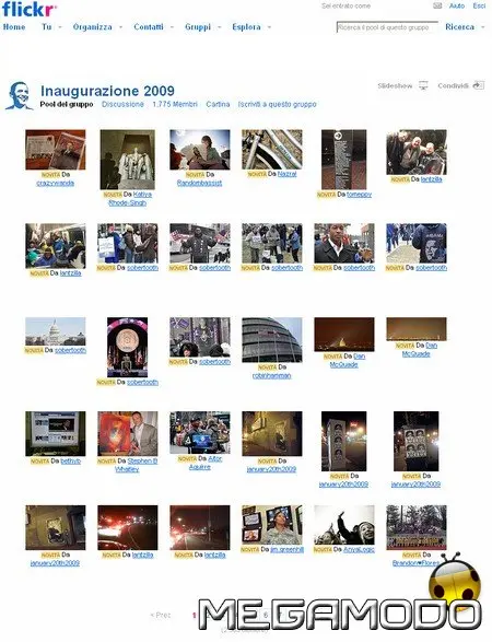 Flickr Inauguration 2009 per il giuramento di Barack Obama