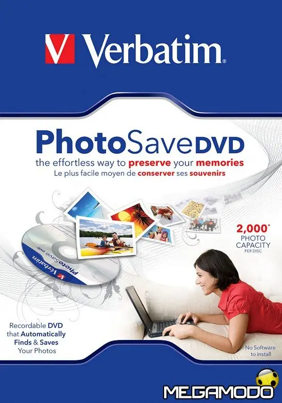 Nuovo DVD Verbatim PhotoSave