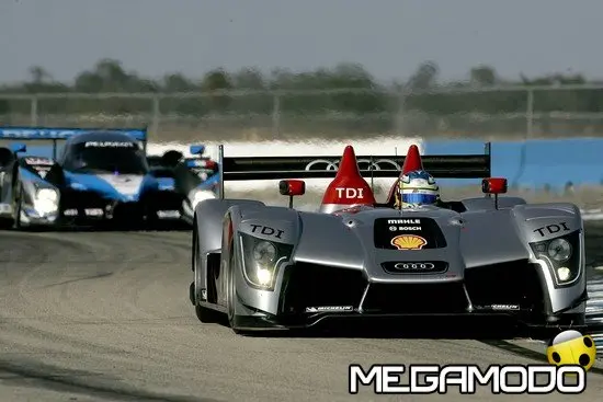 Bernhard e Dumas con la Audi a Le Mans