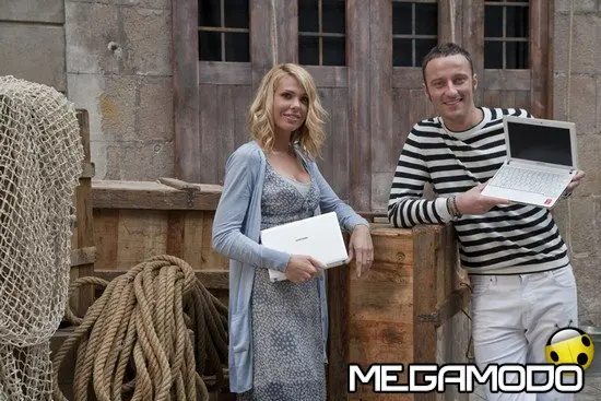 Ilary Blasi e Francesco Facchinetti per il nuovo spot Vodafone