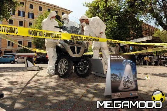 Piaggio MP3 2009, gli alieni sbarcano a Roma e Milano 