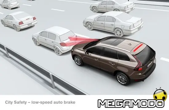 Esclusivi sistemi Volvo per frenatura automatica 