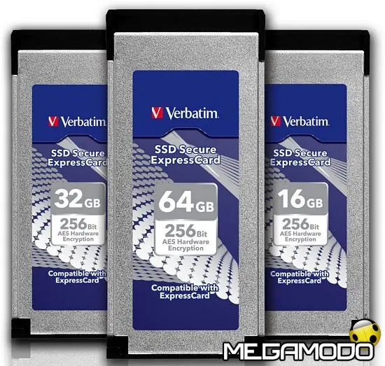 Verbatim presenta la prima SSD Secure ExpressCard