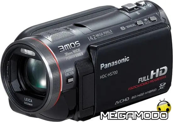 Panasonic HS700, TM700 e SD700, Camcorder HD 3MOS