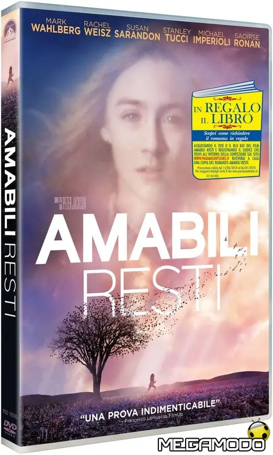 Amabili resti, Paramount Stars regala il romanzo