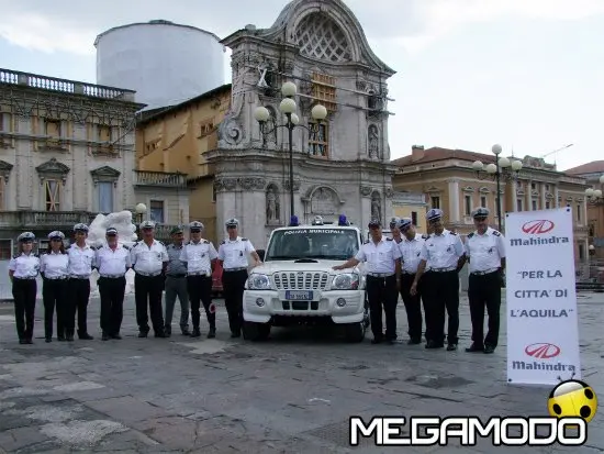 Mahindra Goa Glx donato a L'Aquila