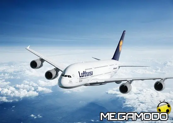 Il primo Airbus A380 di Lufthansa atterra a Milano