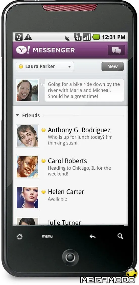 Yahoo! Mail e Yahoo! Messenger App per Android
