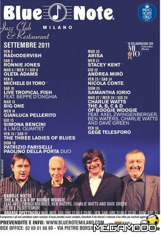 Blue Note Milano, al via la stagione 2011/2012
