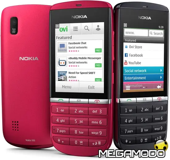 Nuovo Nokia Asha 300, veloce e divertente