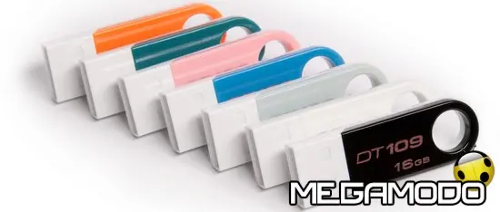 Kingston DataTraveler 109, la chiavetta USB sottile, elegante e coloratissima