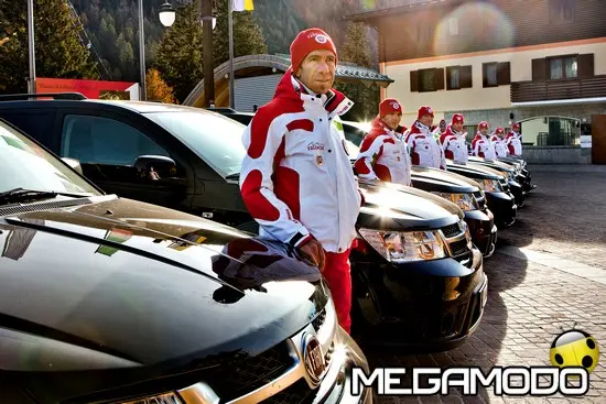 Megamodo a Madonna di Campiglio per il progetto "Fiat Freemont Top Ski Schools Project"