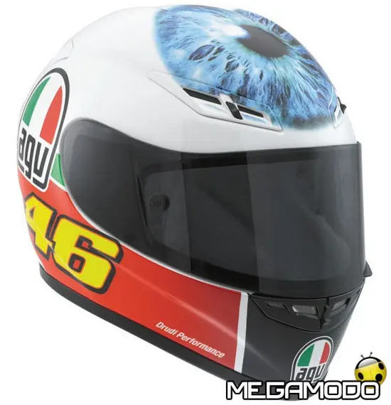 Agv, limited edition del casco con il grande occhio di Valentino Rossi