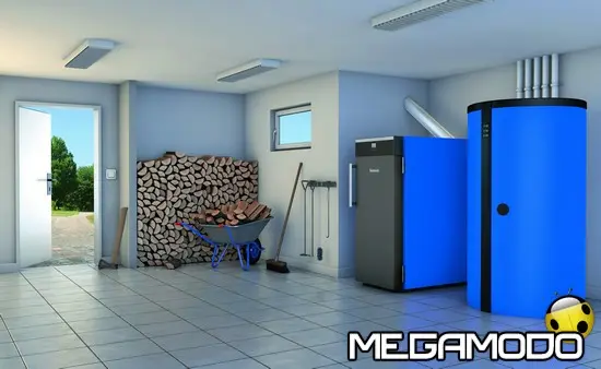 Logano S261 di Buderus, la caldaia a legna estremamente silenziosa