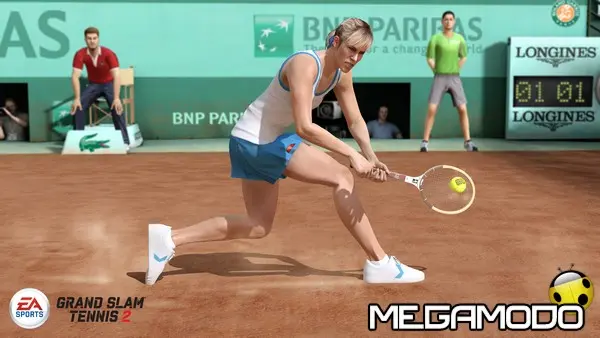 ea sports grand slam tennis 2 french open chris evert