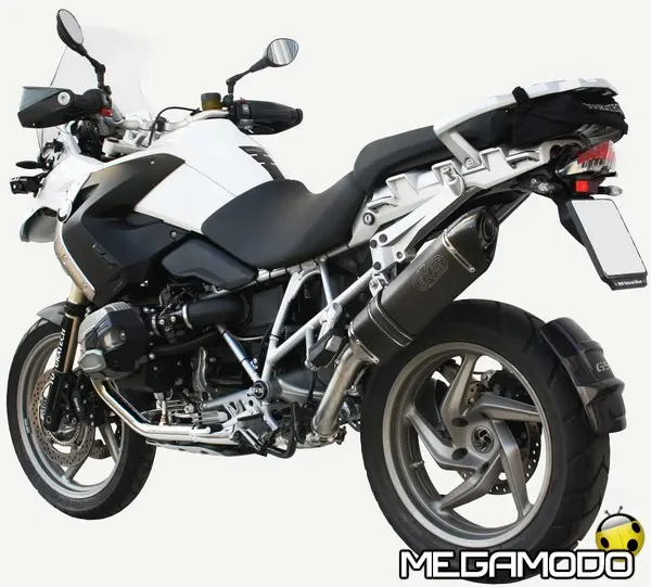 exan bmw r1200 gs x black ovale inox nero