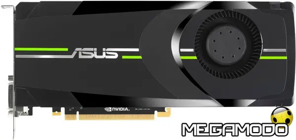 pr asus gtx 680 graphics card top view