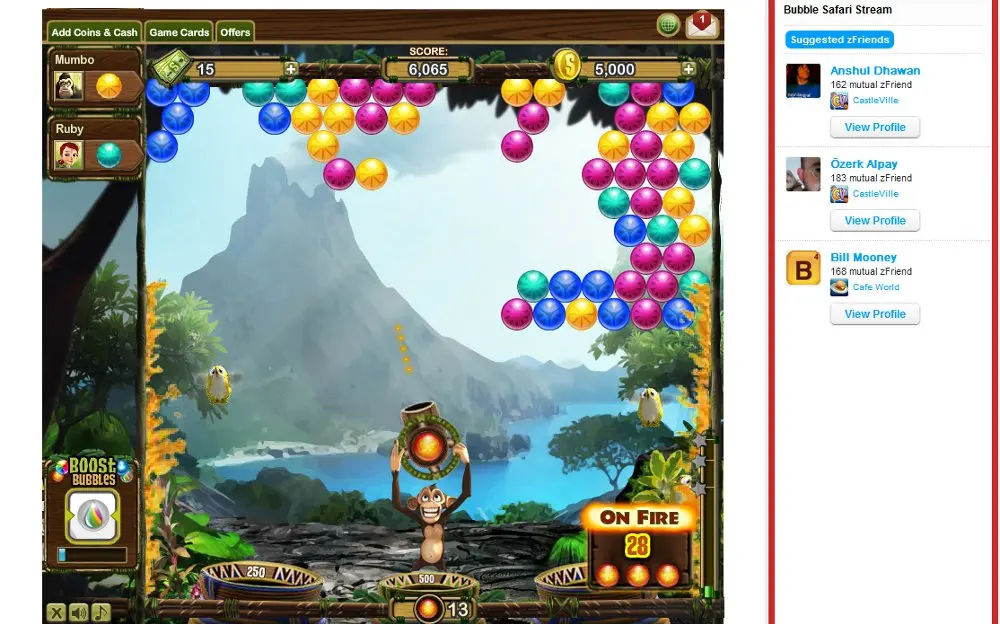 Bubble Safari by Zynga, il social game dai risvolti innovativi e divertenti