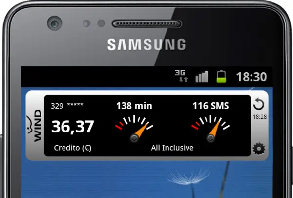 Wind lancia il widget per MyWind