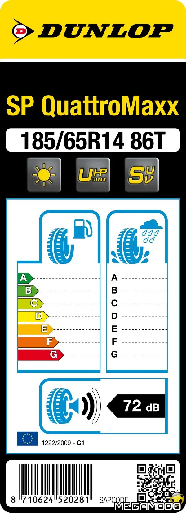 dunlop tire label qr