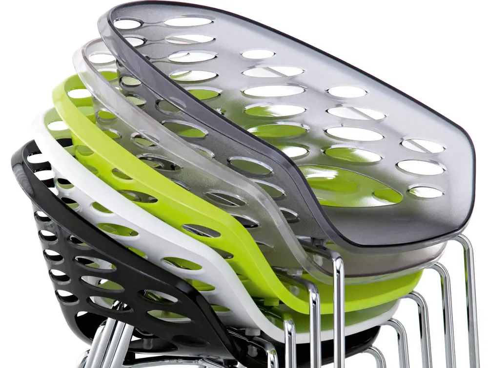 Sedute impilabili Domitalia, colorate e funzionali