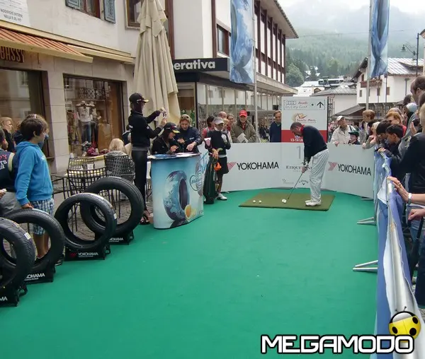 audi in city golf cortina dampezzo