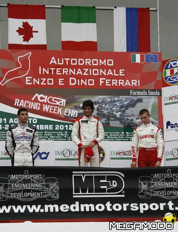 nicholas latifi sul podio di imola