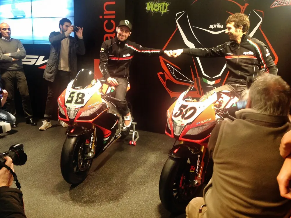 WSBK 2013: Aprilia con Laverty e Giuntoli, pronti alla sfida
