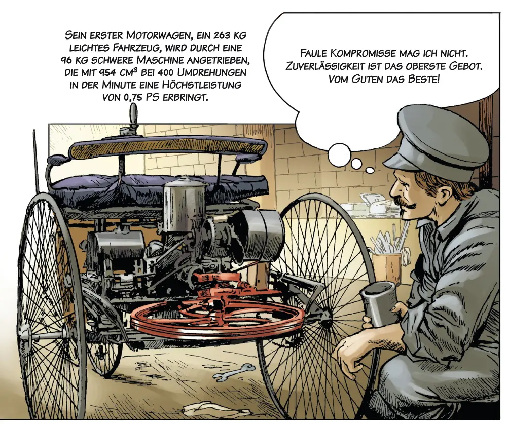 “Carl Benz-A life dedicated to cars”: un fumetto per raccontare la storia delle automobili 
