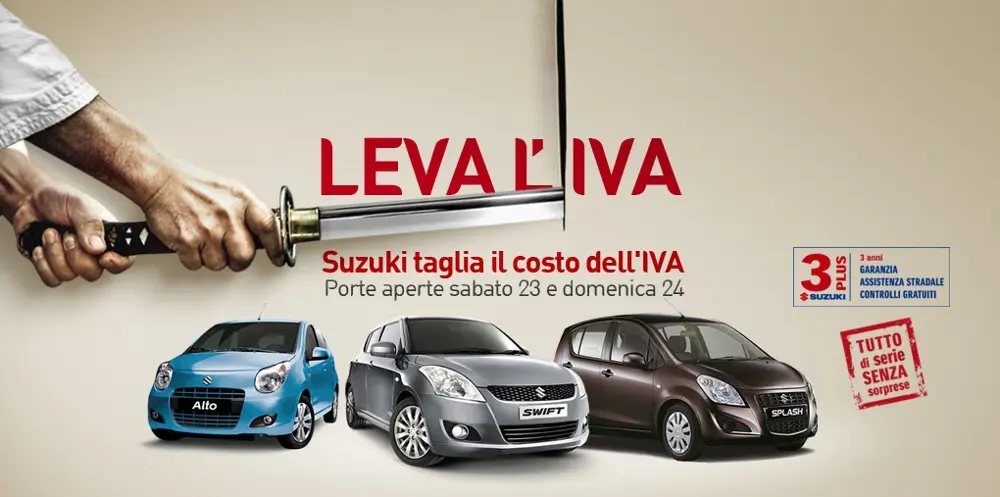 Open week Suzuki con "Leva L'Iva"