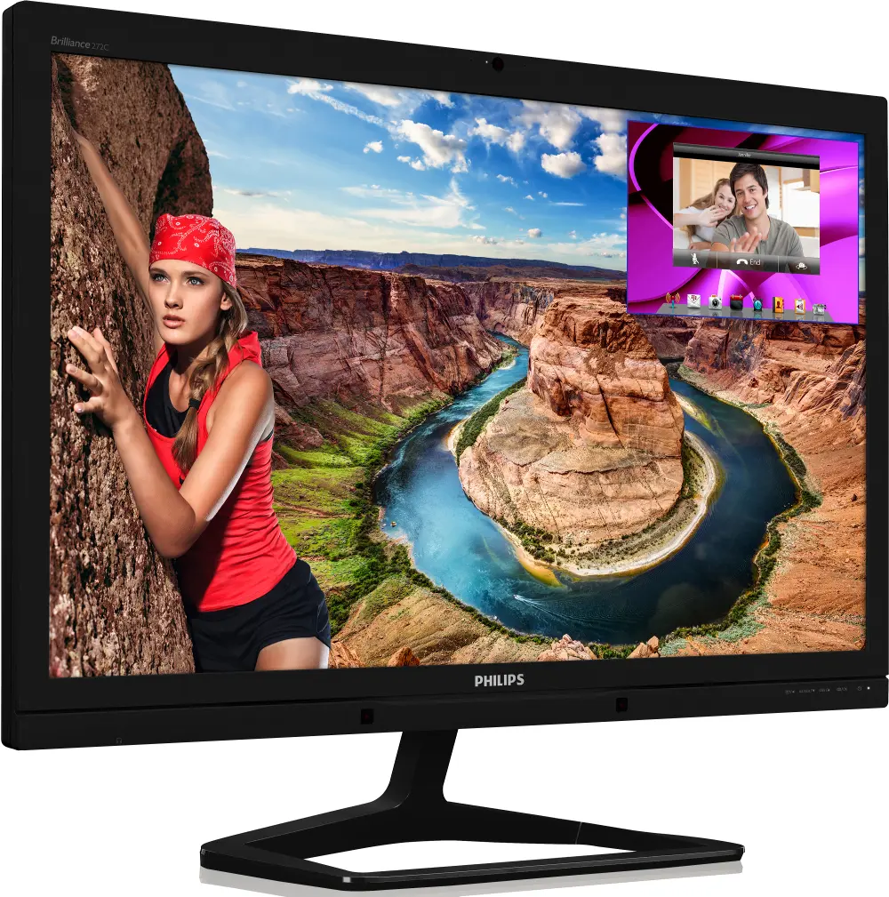 Monitor Philips 272C4 crystal clear PLS da 27 pollici: elevata qualità d'immagine