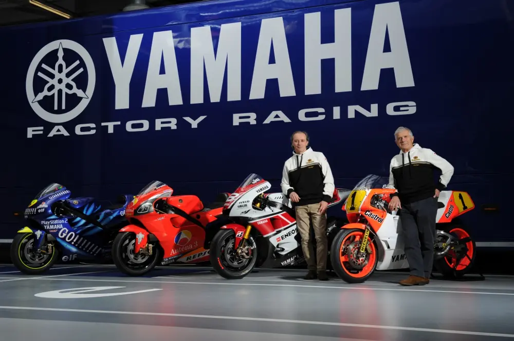 Agostini e Cadalora ospiti d'onore di Yamaha alla 200Miglia di Imola Revival