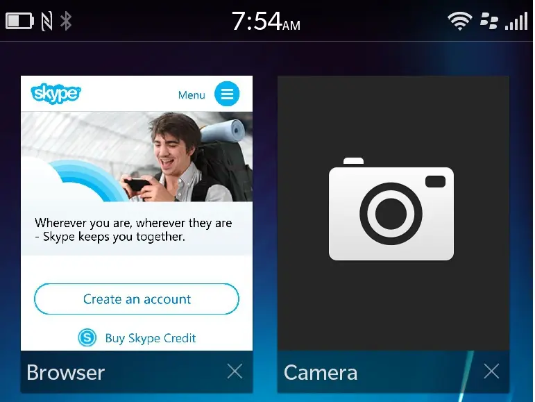 Skype per BlackBerry Z10