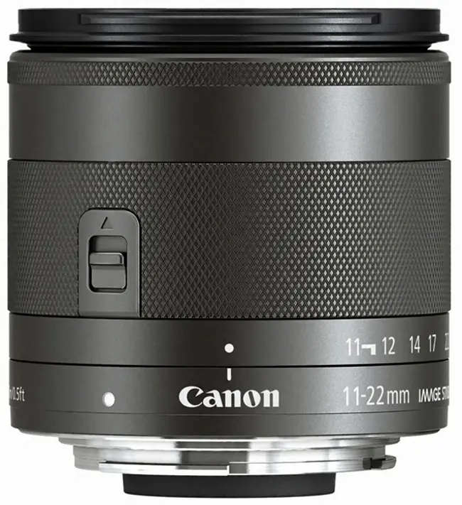 Obiettivo Canon grandangolare compatto EF-M 11-22mm f/4-5.6 IS STM