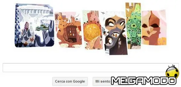 Antoni Gaudí rivive nel Google doodle per il 161° anniversario della nascita