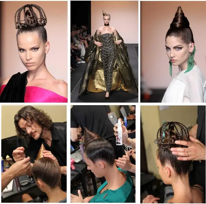 Sfilata di Jean Paul Gautier a Roma con l’hairstyling di Salvo Filetti