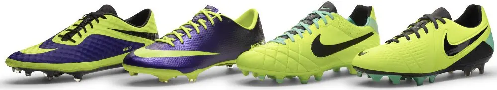 Nike Football Collection Hi-Vis, particolari accostamenti di colori