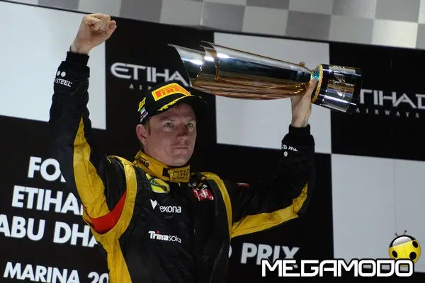2012 abu dhabi grand prix sunday k raikkonen podium