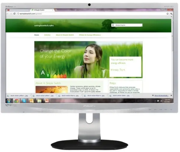 Display Philips ErgoSensor: il benessere alla scrivania