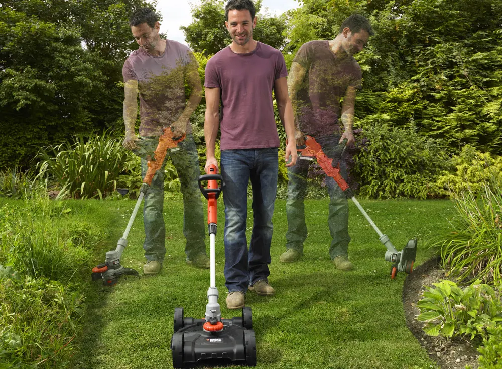 Black & Decker “3-IN-1”: tagliabordi, bordatura e rasaerba