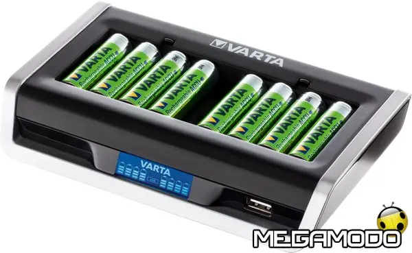 LCD Multi Charger di Varta per caricare più batterie contemporaneamente