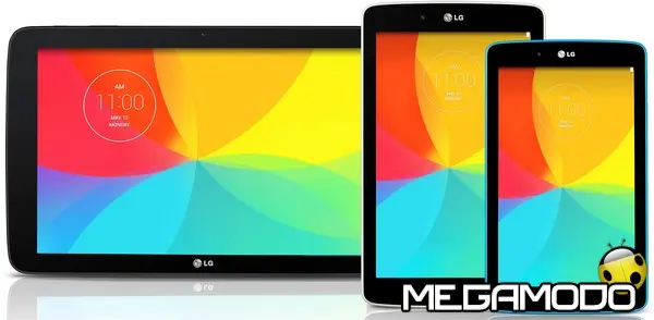 Nuovi tablet LG G Pad 7.0, G Pad 8.0 e G Pad 10.1
